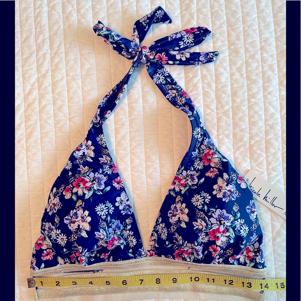 Nicole Miller Halter Style Swimsuit Top